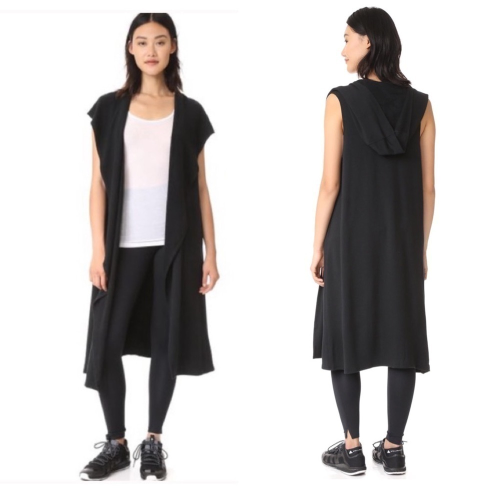 SPLITS59 black KICKBACK HOODIE VEST small